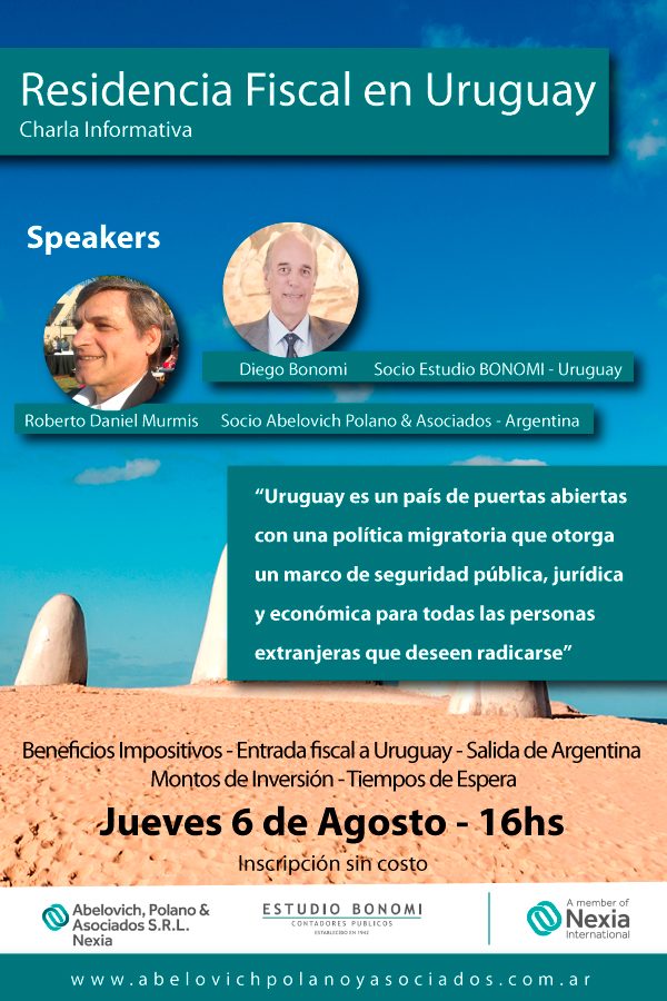 Charla Residencial Fiscal en Uruguay